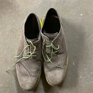 Cole Haan grey suede mens loafers